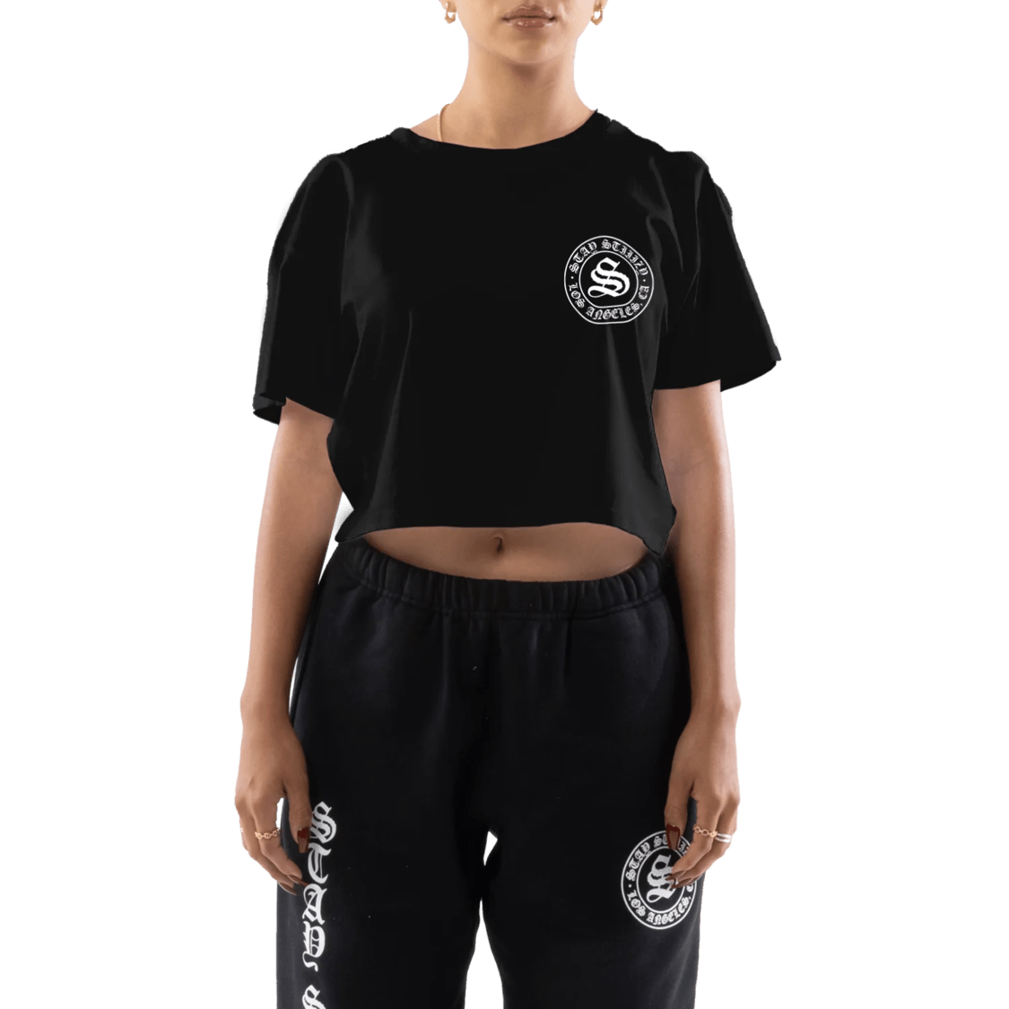 STIIIZY women's black crop top