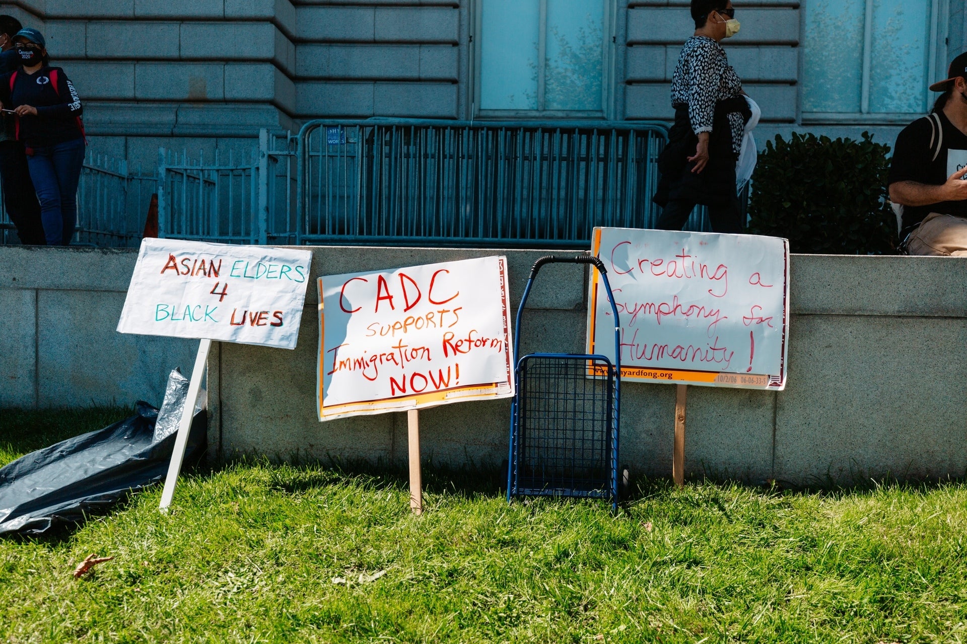 ‘THEY CAN’T BURN US ALL’ ANTI-RACISM RALLY IN SAN FRANCISCO