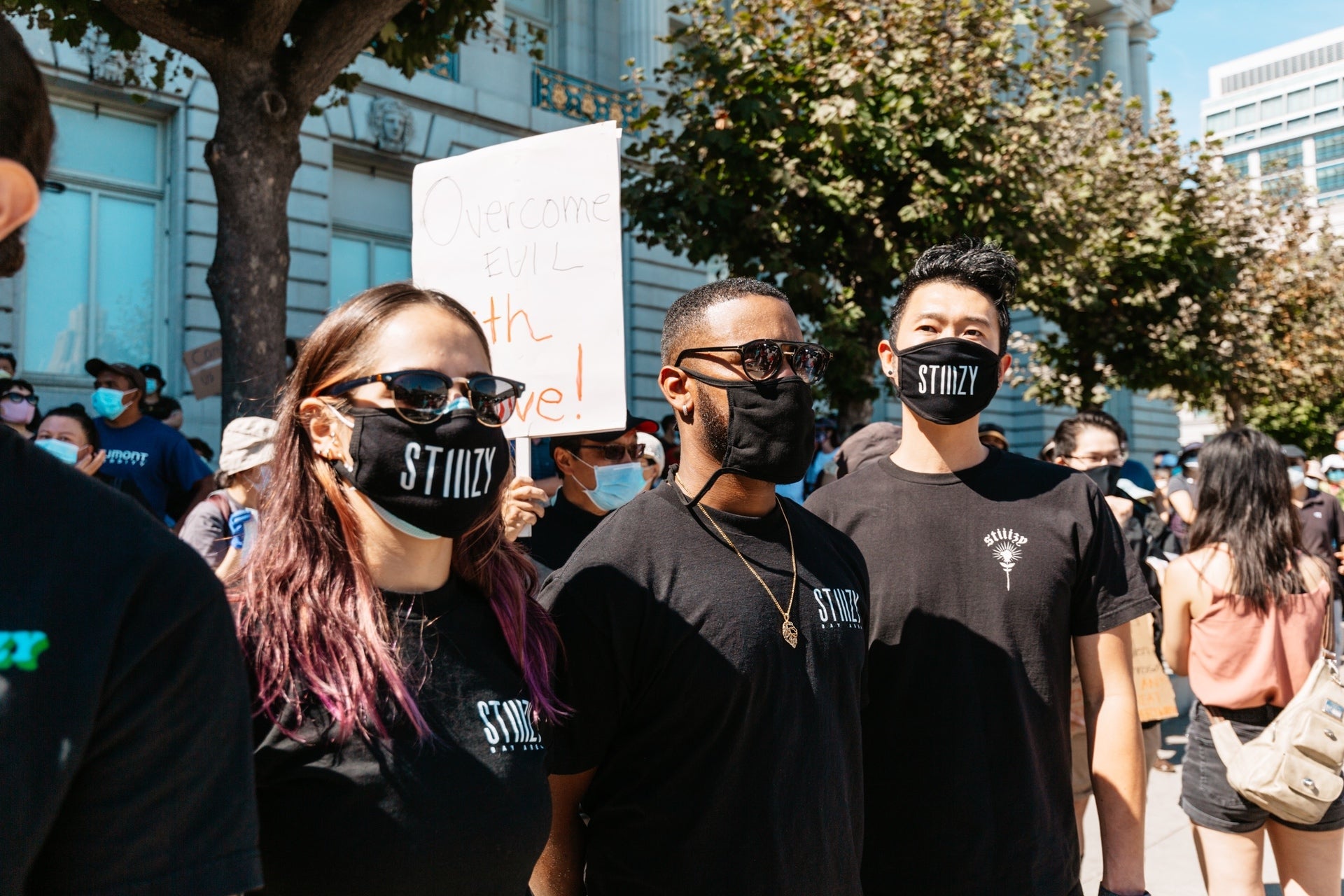 ‘THEY CAN’T BURN US ALL’ ANTI-RACISM RALLY IN SAN FRANCISCO