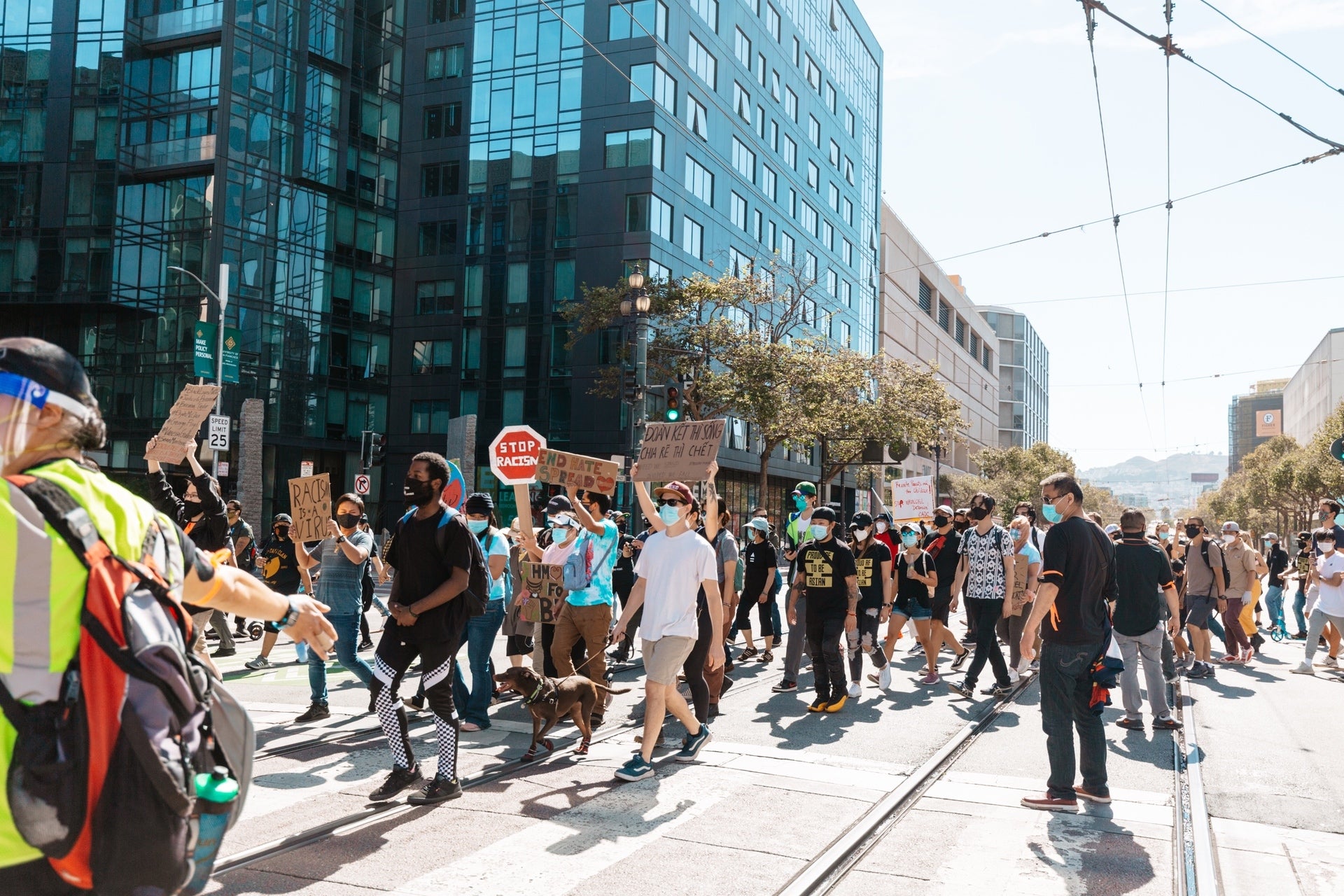 ‘THEY CAN’T BURN US ALL’ ANTI-RACISM RALLY IN SAN FRANCISCO