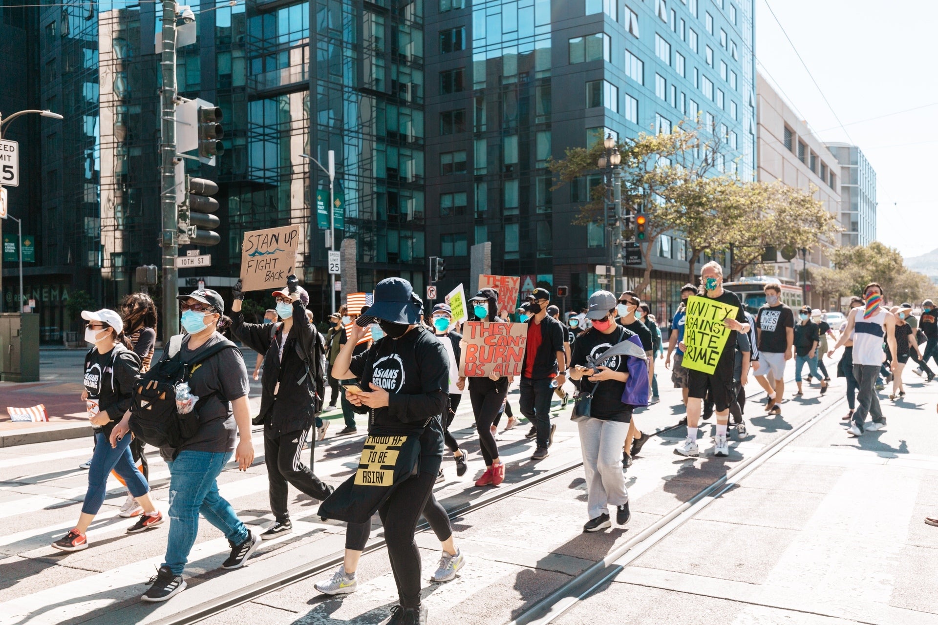 ‘THEY CAN’T BURN US ALL’ ANTI-RACISM RALLY IN SAN FRANCISCO