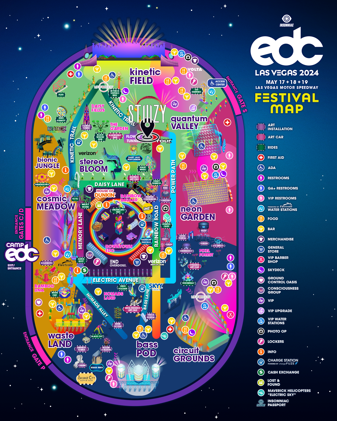 STIIIZY at EDC Map