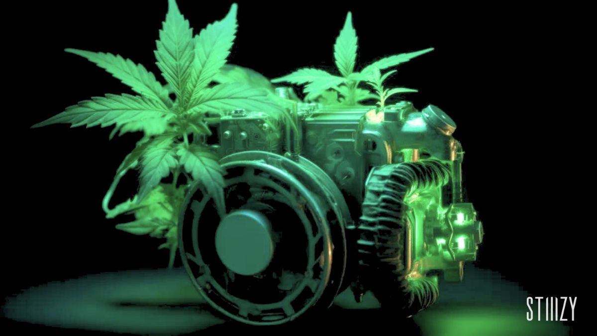 marijuana growing out of motors