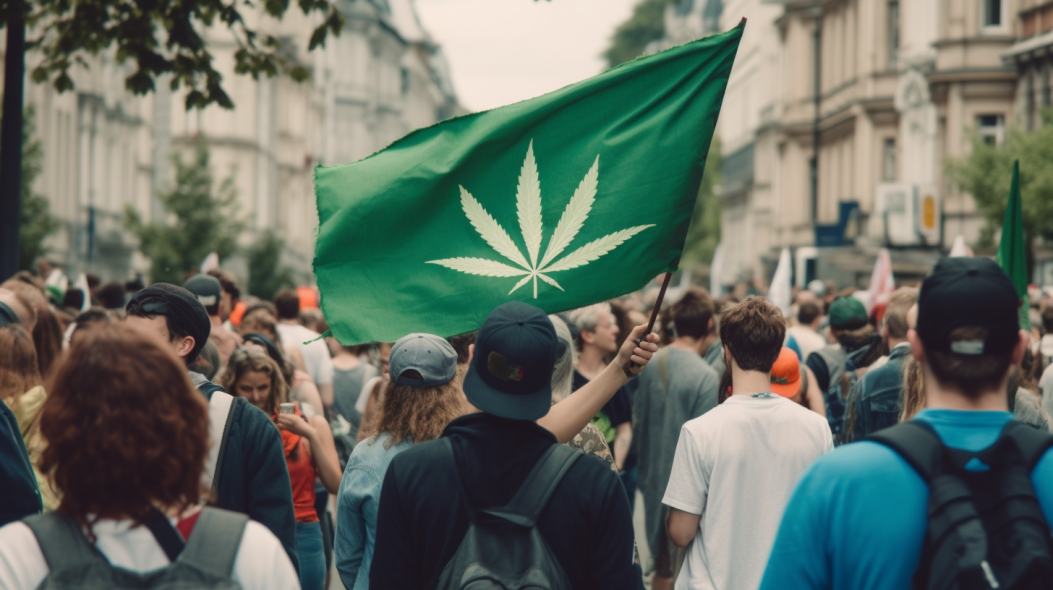 weed activism march