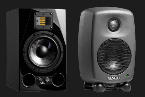 Adam A7X and Genelec 8030C Studio Monitors