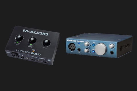 M-Audio M-Track Solo and PreSonus AudioBox iOne