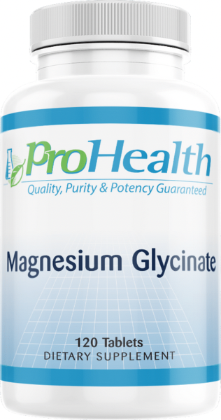 suiker Minder dan terwijl Magnesium Glycinate (100 mg, 120 tablets) by ProHealth | ProHealth.com