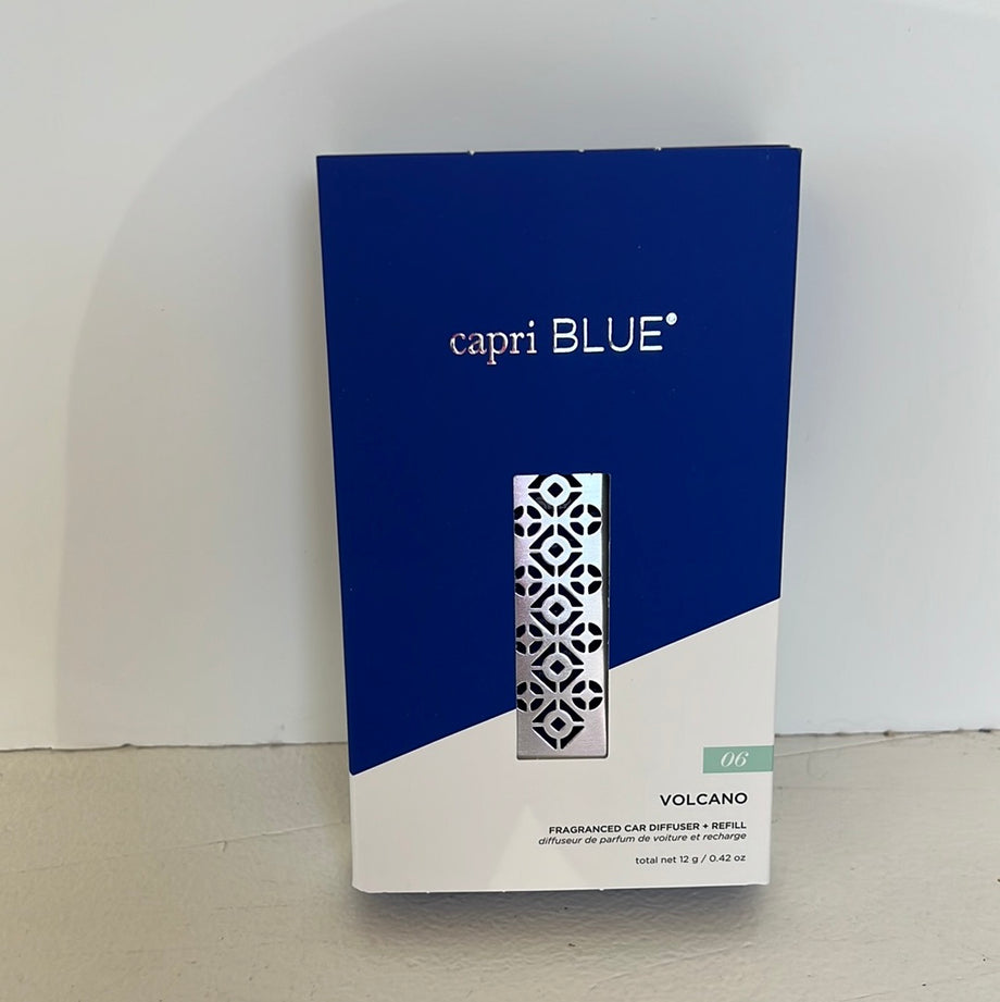 CAPRI BLUE VOLCANO Fragrance Car Diffuser & Refill Pack