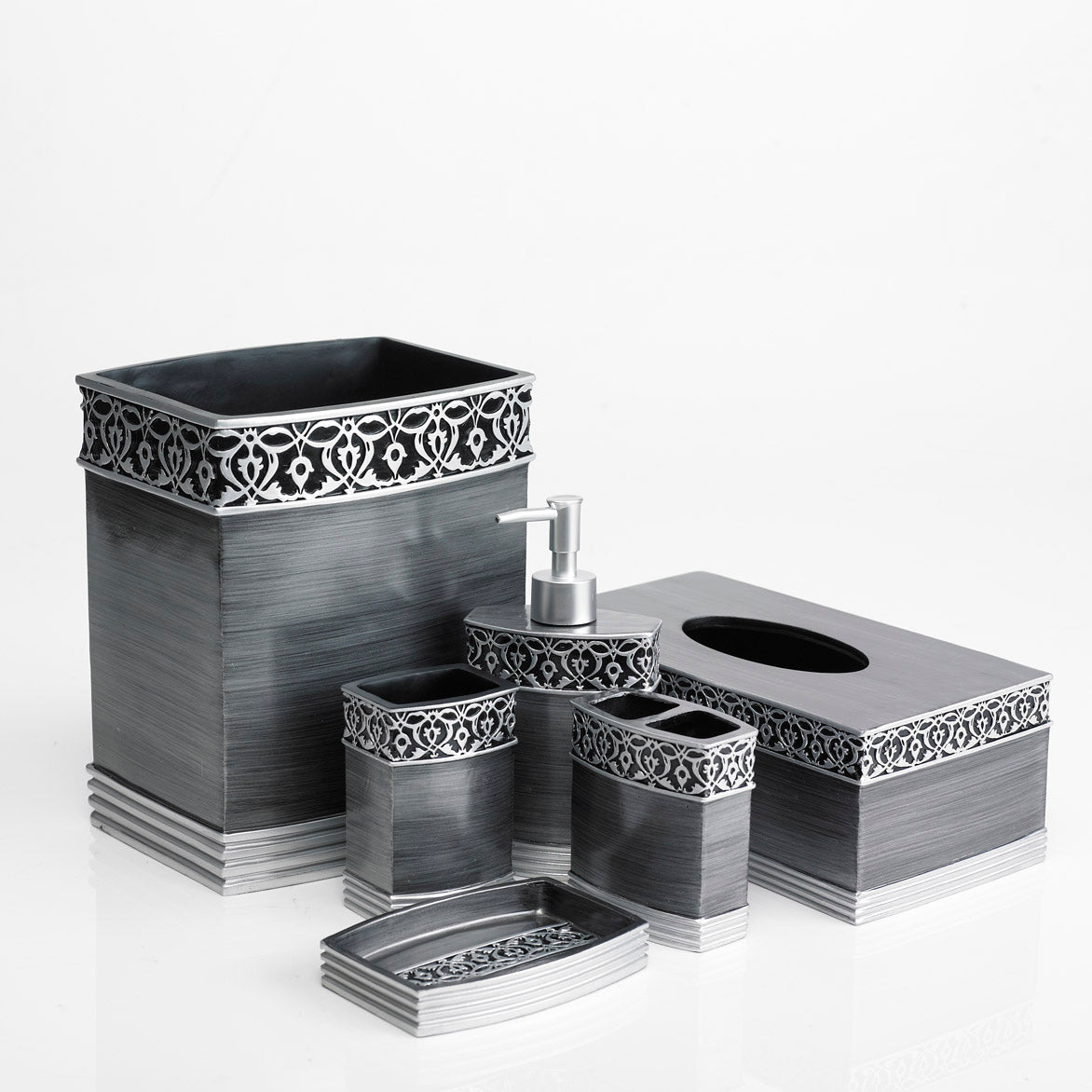 charcoal grey bathroom set