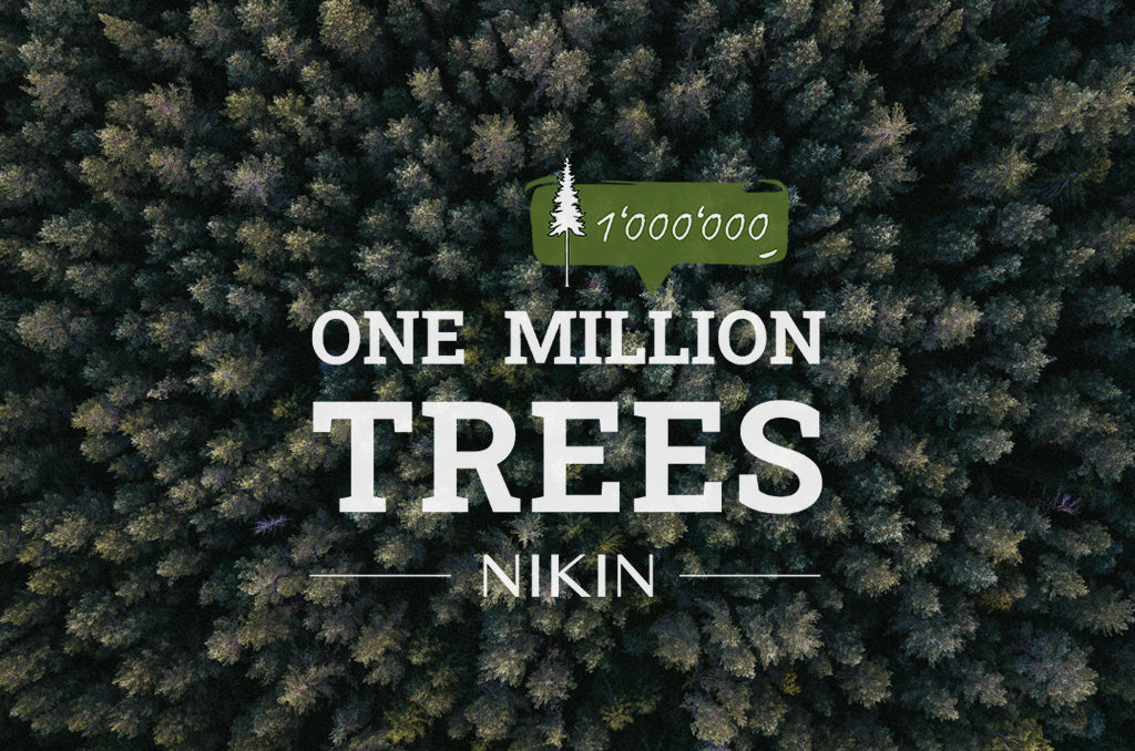 one Million Trees Logo in front of forest