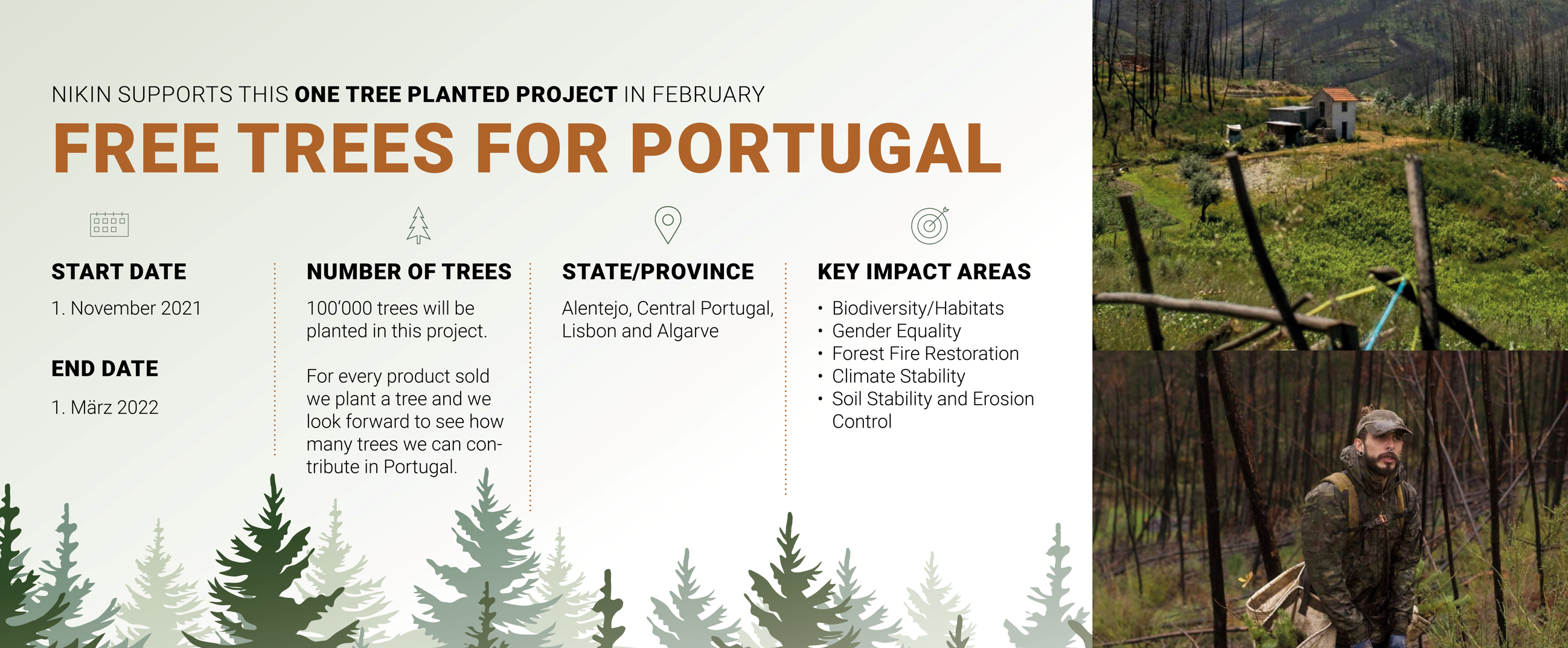 Free Trees for Portugal