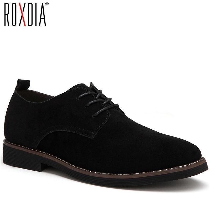 mens casual lace up leather shoes