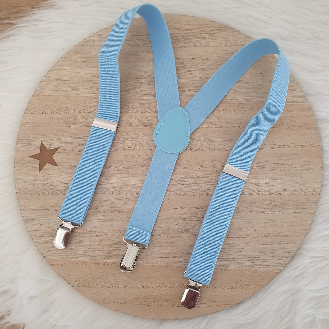 Baby Blue Baby / Kids Adjustable Suspenders
