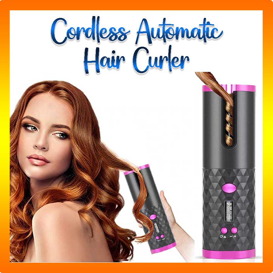 Cordless Automatic Hair Curler Iron Wireless Curling Iron USB Recharge –  Le's Discount Beauty Supply