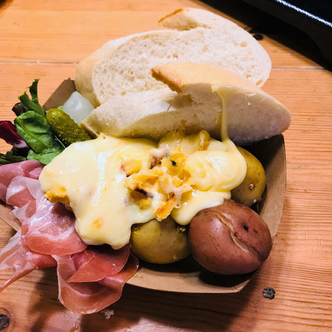 Traditional raclette served at the German Fest 2018 in Sioux Falls, SD