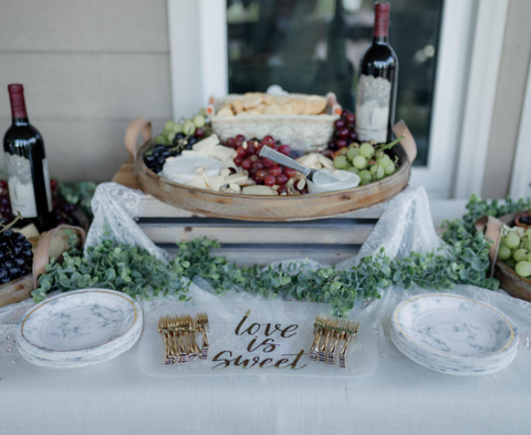 RacletteCorner Cheese Board before reception