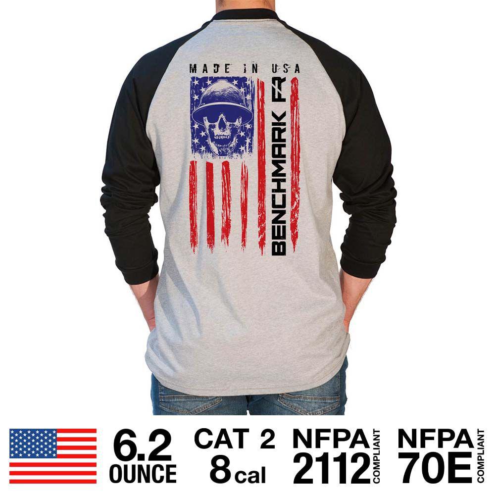 Blue Collar Brotherhood Graphic FR Shirts | Made in The USA Black / L