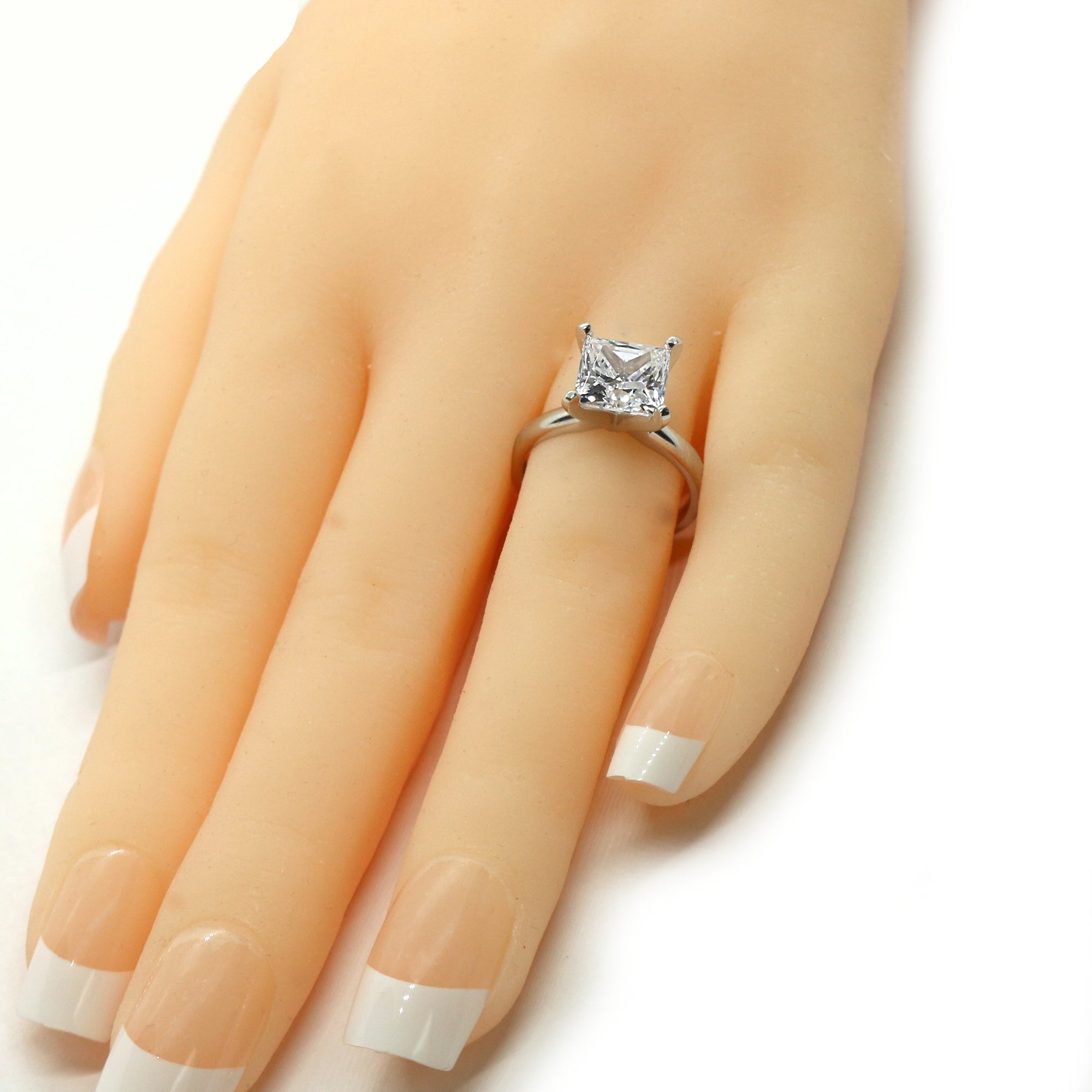 2.5 Ct. Princess Cut Diamond Solitaire 