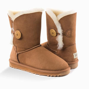 short ugg boots with button