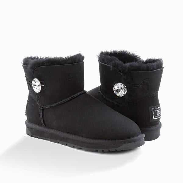 UGG CLASSIC MINI BUTTON WITH SWAROVSKI 