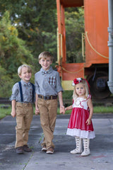 family christmas photo photography train station