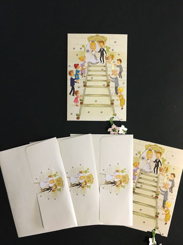 Wedding Invitation With Illustrations