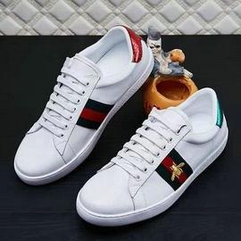 gucci white bee shoes