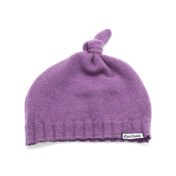 Cashmere Baby Beanie | Purple - Love Woolies