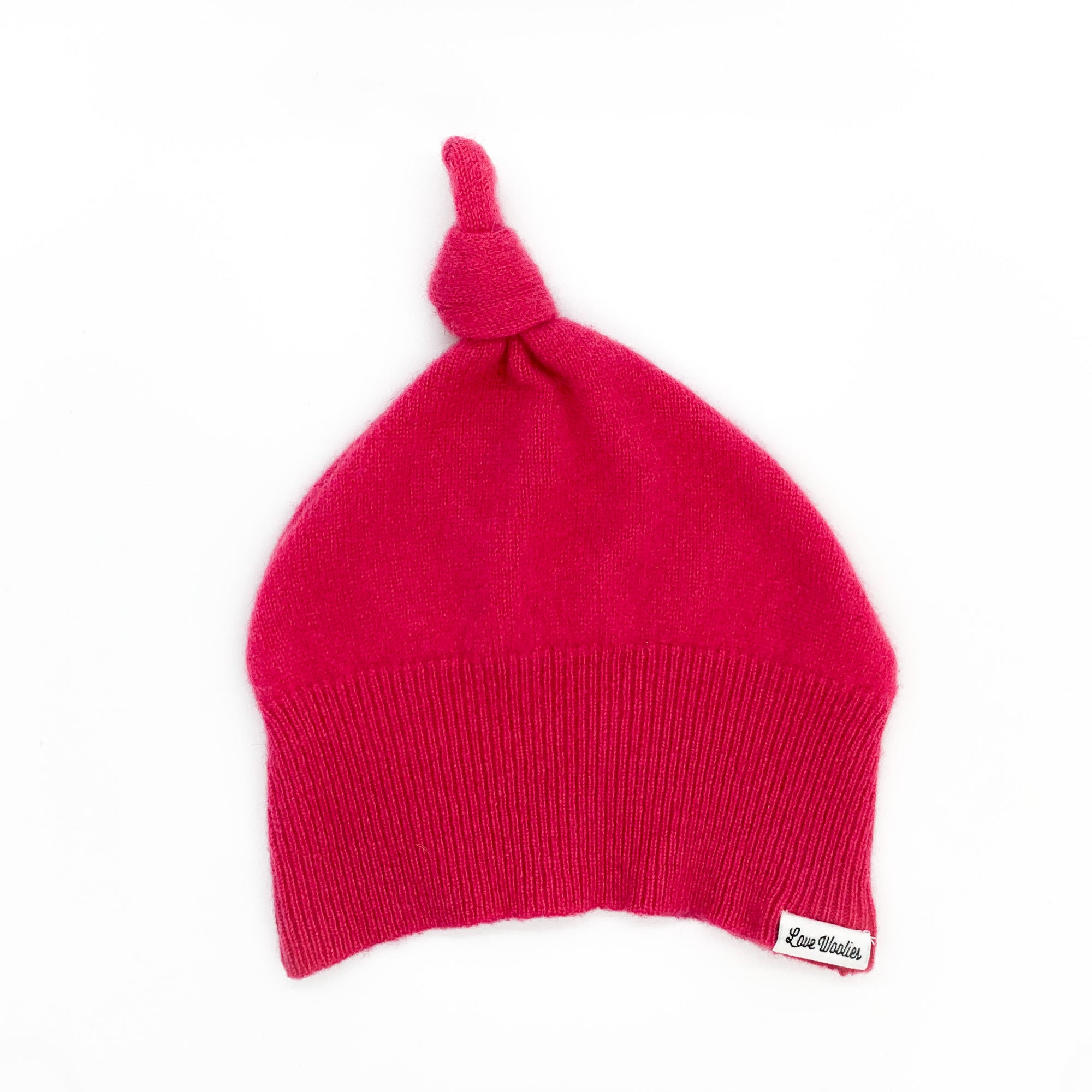 Cashmere Baby Beanie Pinky Pink Love Woolies