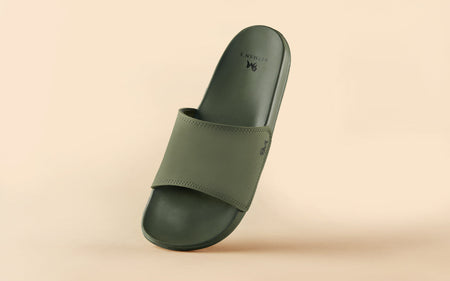 Eco Slides in Olive Green for Daily Use