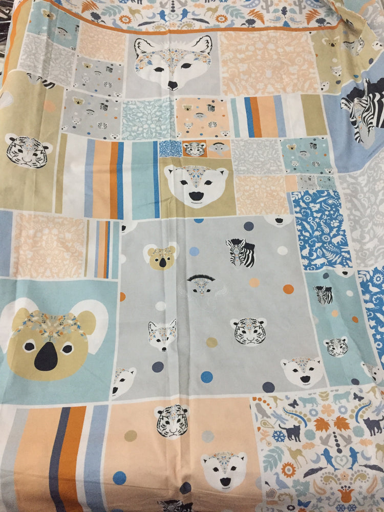 patchwork cot bedding