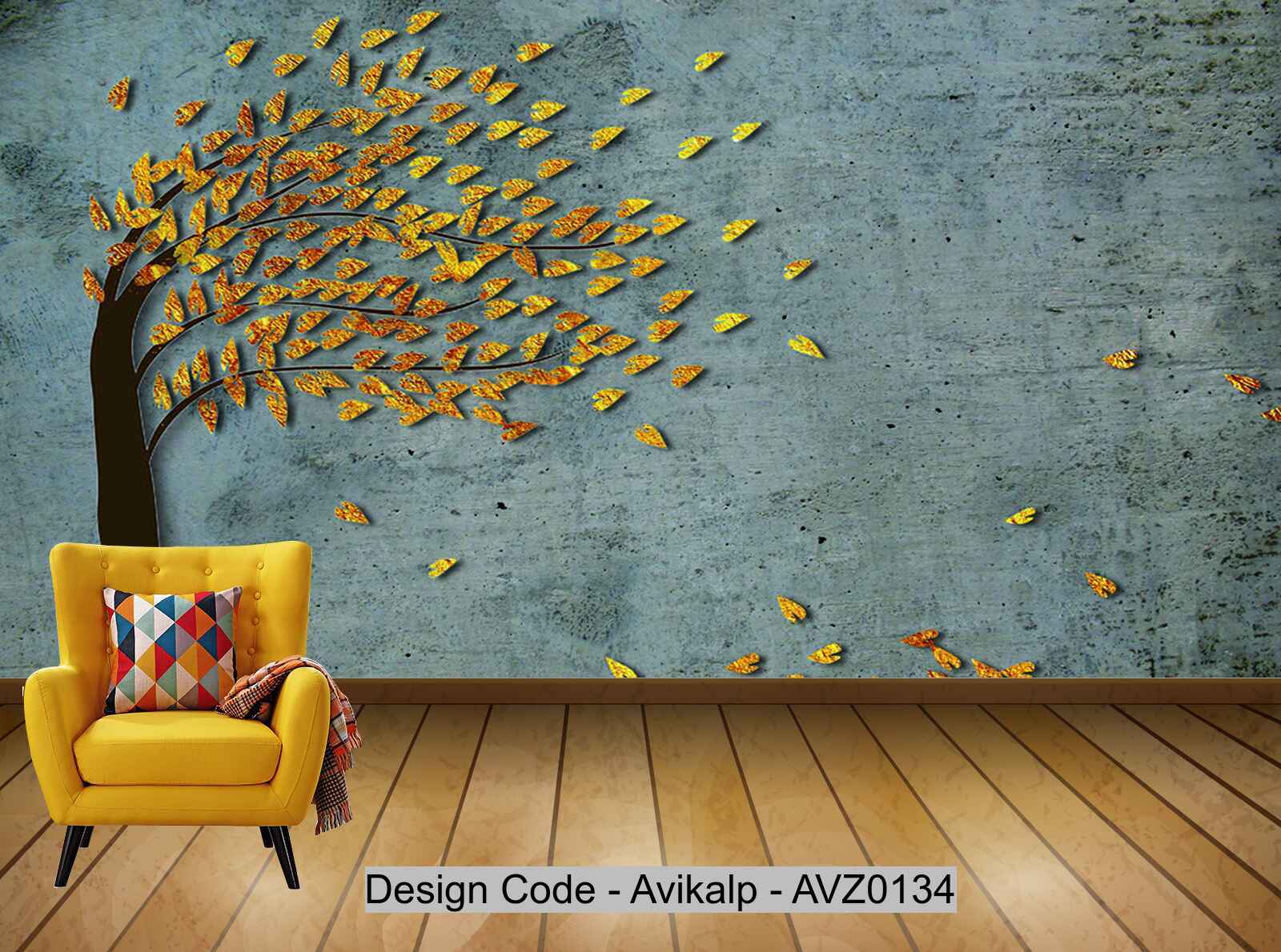 Avikalp Exclusive AVZ0134 New Modern Windy Money Tree Background Wall –  Avikalp International - 3D Wallpapers