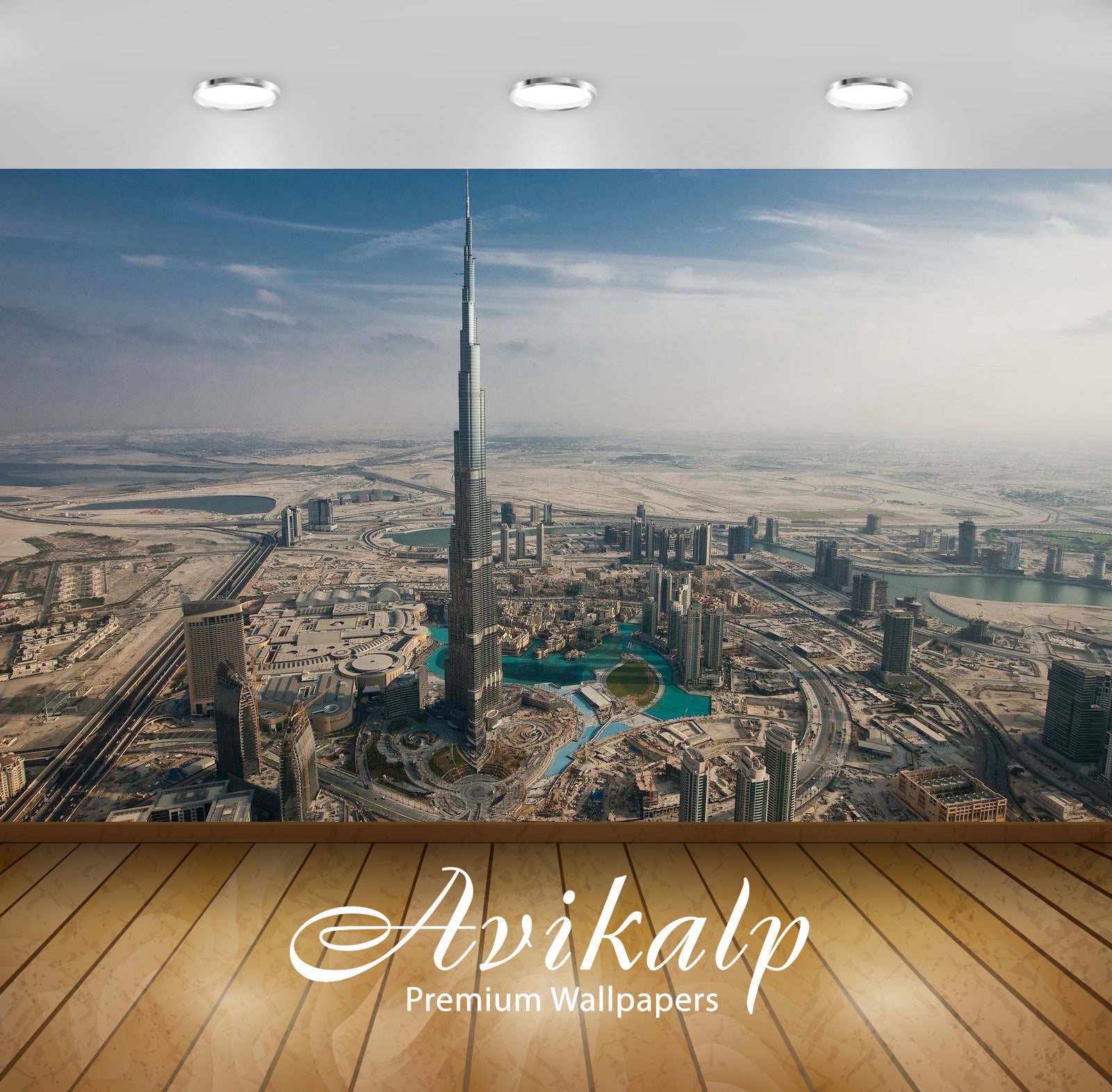 Avikalp Exclusive Awi1620 Burj Khalifa Dubai City View Full HD Wallpap –  Avikalp International - 3D Wallpapers