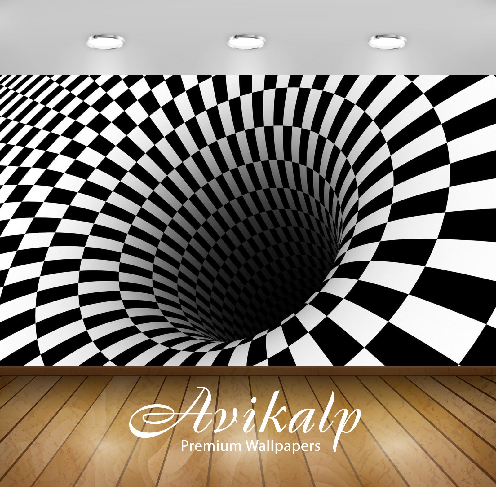 Avikalp Exclusive Awi3454 Black White Funnel Abstract Full HD Wallpape –  Avikalp International - 3D Wallpapers