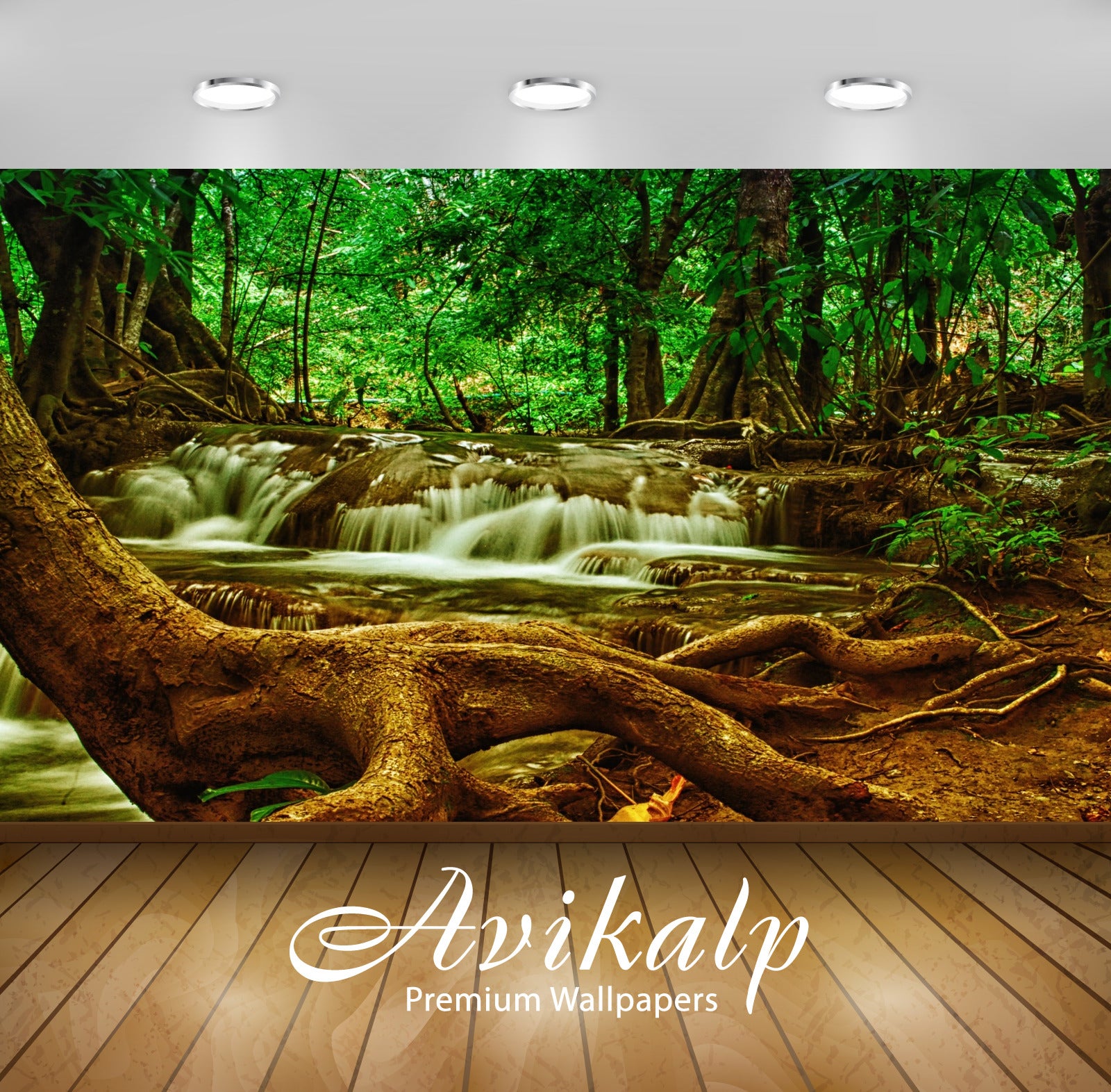 Avikalp Exclusive Awi4854 Tree Waterfall Nature Mountain Full HD Wallp –  Avikalp International - 3D Wallpapers