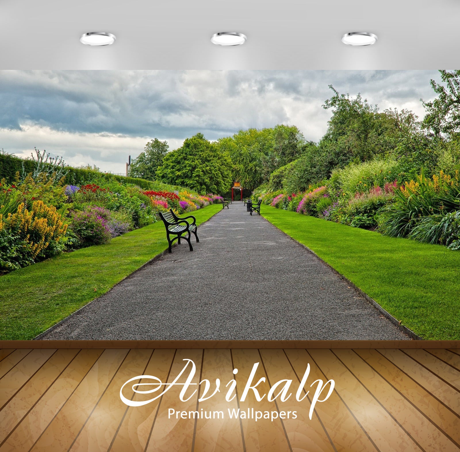 Avikalp Exclusive Awi5889 Path In The Garden Nature Full HD Wallpapers –  Avikalp International - 3D Wallpapers