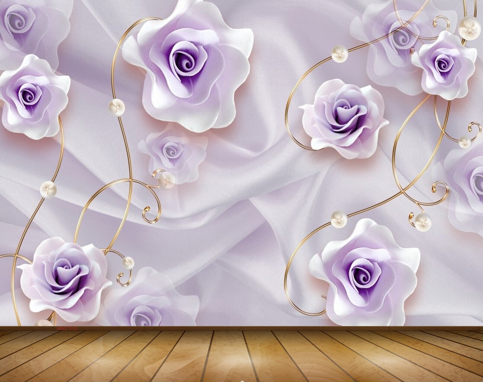 Buy Digital Download Purple Floral Wallpaper Online in India  Etsy