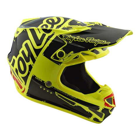 シャイニングゴールデン Troy Lee SE4 Polyacrylite L ヘルメット