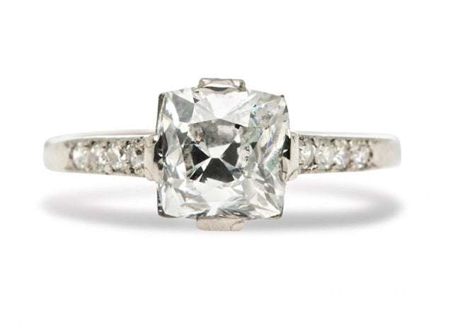 Stratford is a beautiful Edwardian engagement ring featuring a 2.05ct Old Mine Cut diamond.
