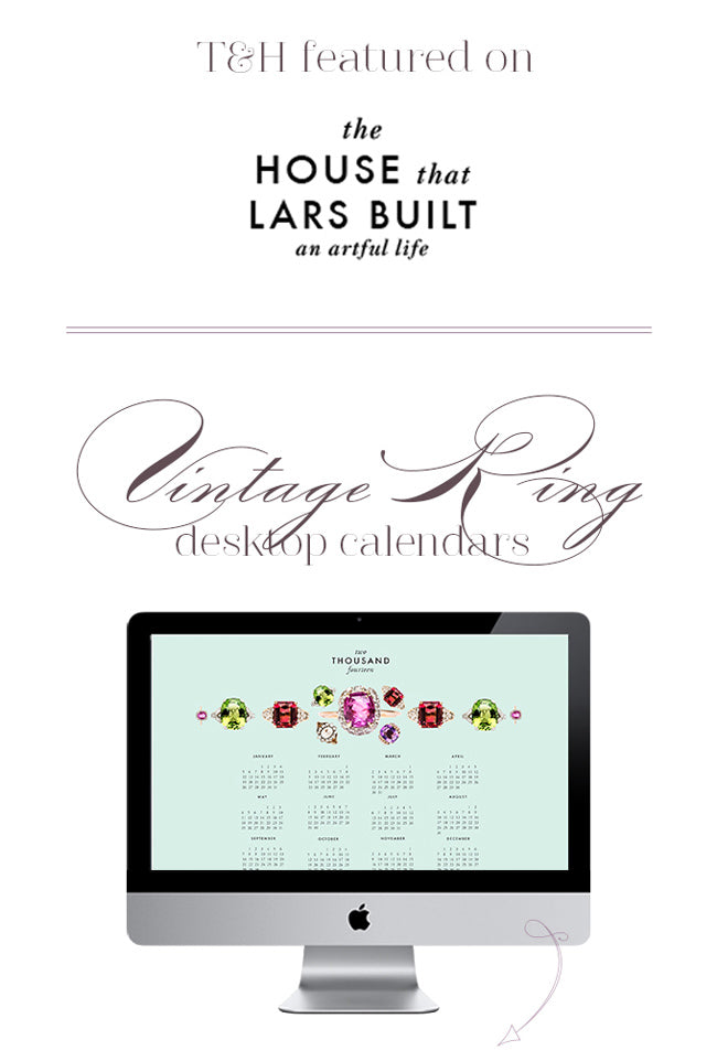 jewelry desktop calendar