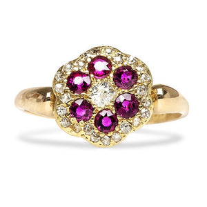 flower diamond ring