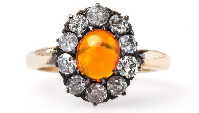 Vintage Victorian Fire Opal Ring | Orange Grove from Trumpet & Horn