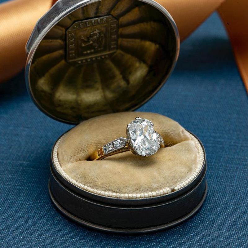 Antique Old Mine Cut Diamond Ring | Era Design Vancouver Canada