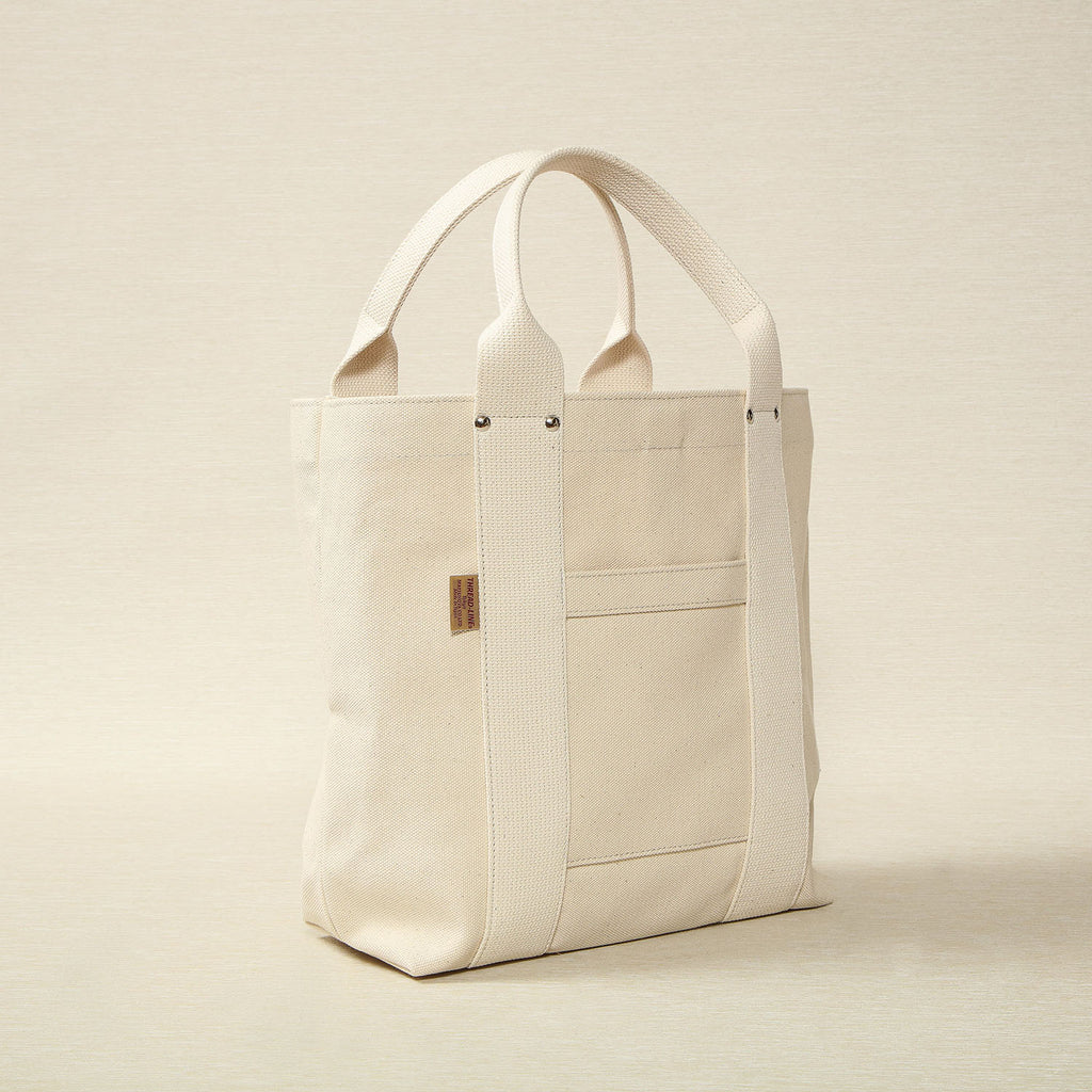 Threadline Unbleached Canvas Medium Tote | Copper Beech