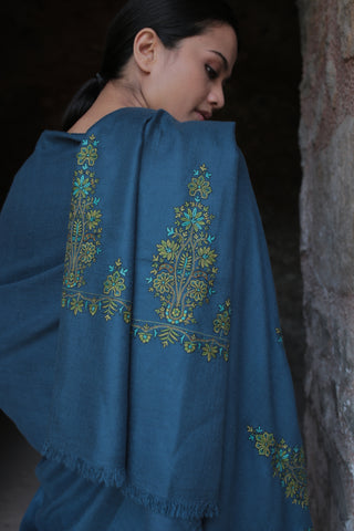 embroidered cashmere shawl kashmir loom