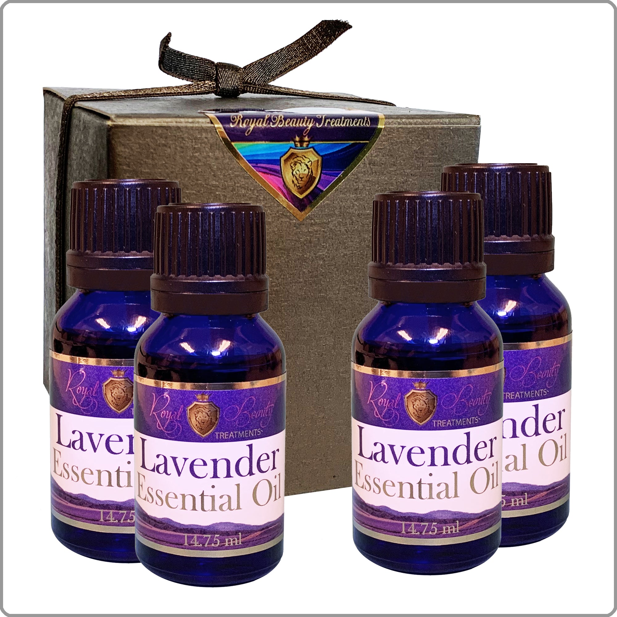 4 Pack Organic Lavender Essential Oil .5 oz with FREE SHIPPING! US