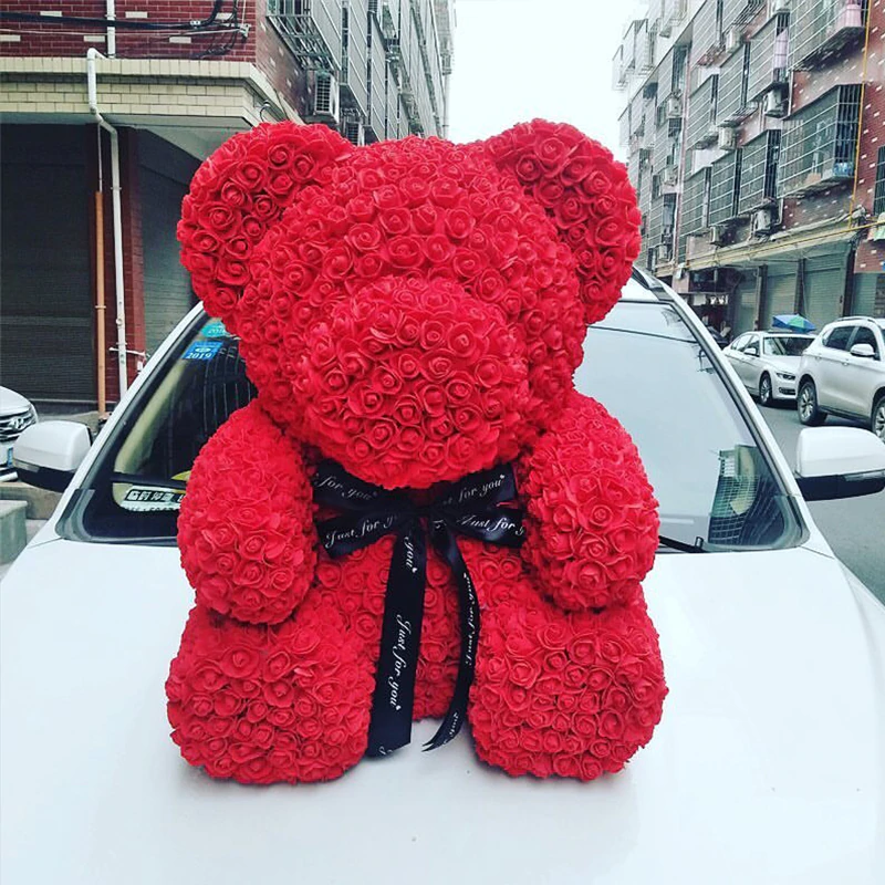 giant rose teddy bear