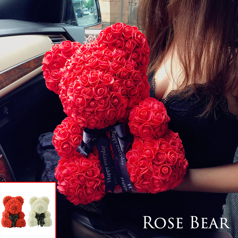 forever roses teddy bear