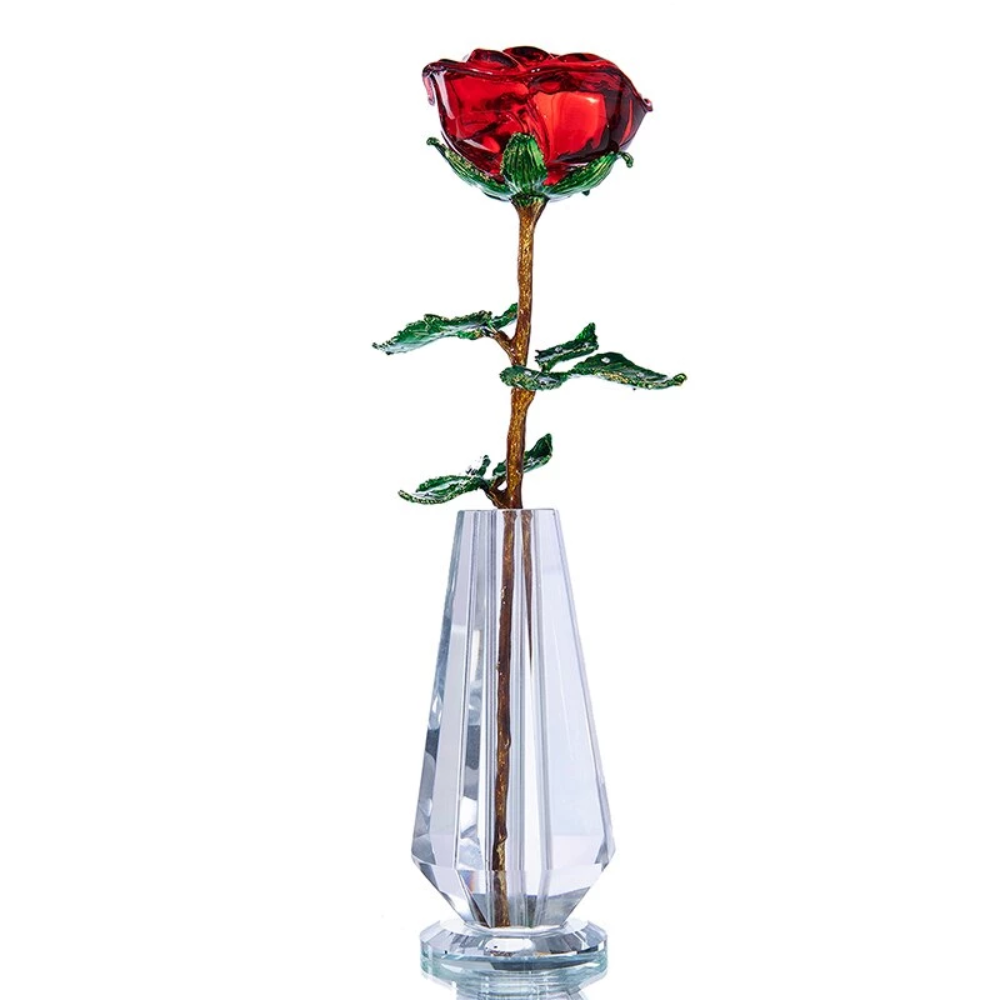 Crystal Galaxy Rose Beauty Beast Valentines Day Glass Swarovski Dan S Collectibles And More