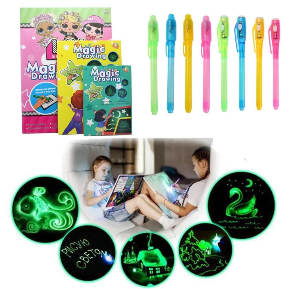 Draw With Light Magic Children's Kit Tablet Educational Stem Child Toy